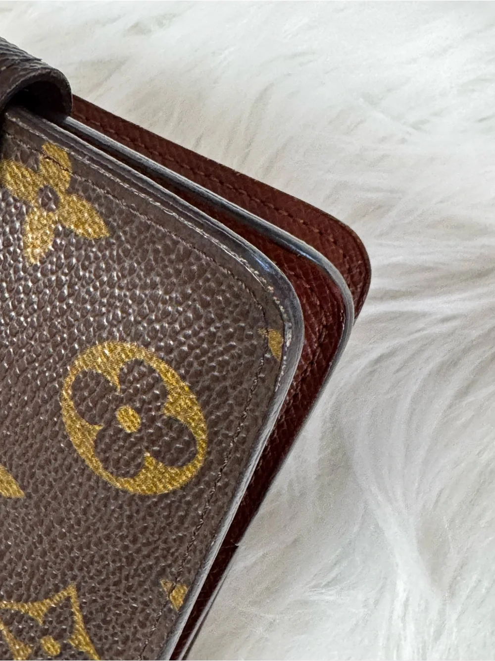 Louis Vuitton LV Monogram Compact VTG Zip Wallet Coin Compartment with Dust Bag